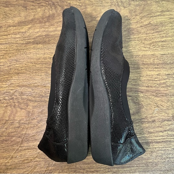 Clarks Black Sillian Jetay Wedge Flats Size 8 - Picture 6 of 14